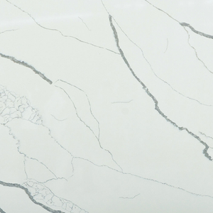 CALACATTA QUARTZ SLAB لمكتب فرونت / كونترتوب نوعية جيدة 